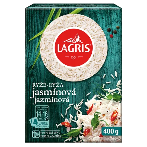 Lagris Ryža jazmínová dlhozrnná lúpaná vo varných vreckách