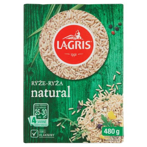 Lagris Ryža natural dlhozrnná pololúpaná vo varných vreckách