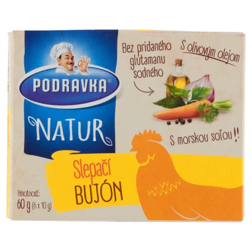 Podravka Natur Slepačí bujón 6 x(60 g)