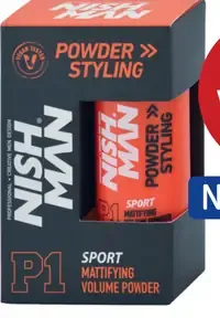 Nish Man P1 Sport stylingový púder na vlasy