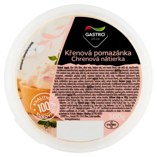 Gastro Chrenová nátierka