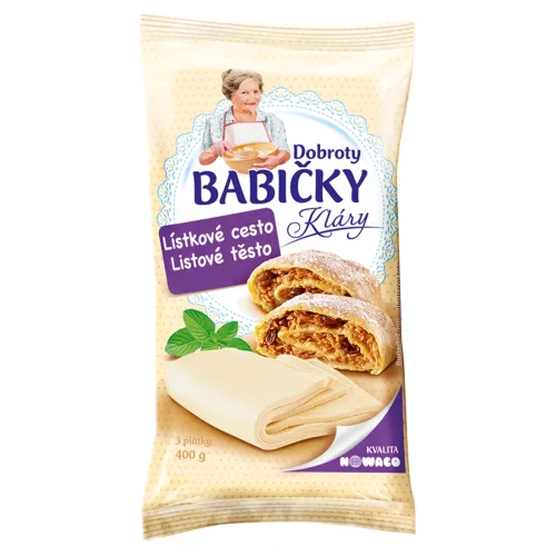 Dobroty Babičky Kláry Lístkové cesto 3 plátky