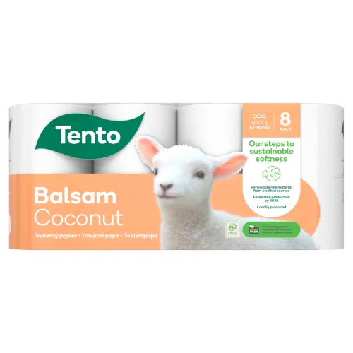 Tento Balsam Coconut toaletný papier 3 vrstvy 8 kotúčov