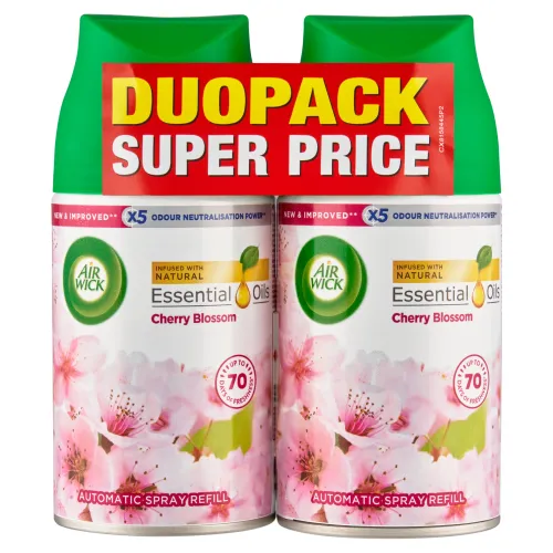 Air Wick Freshmatic Náplň do osviežovača vzduchu kvety čerešní 2 x