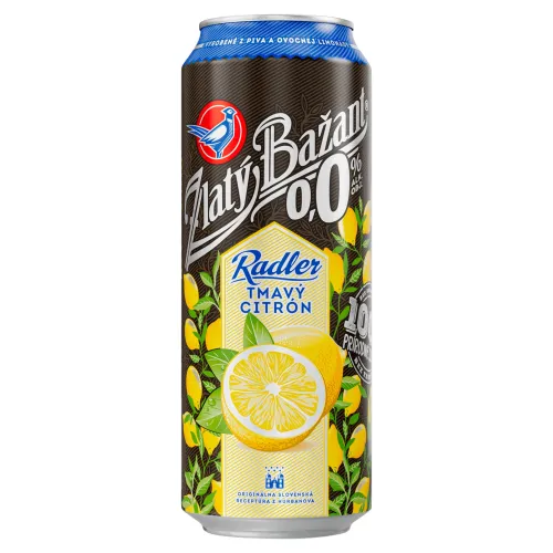 Zlatý Bažant Radler 0,0% tmavý citrón