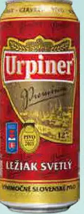 Urpiner Premium 12° svetlý ležiak plechovka