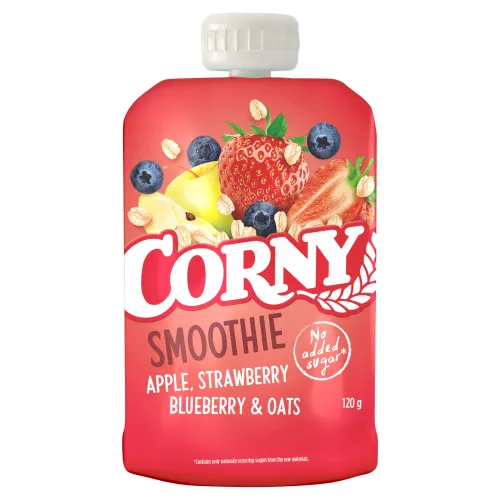 Corny Smoothie jablko, jahoda, čučoriedka, ovsené vločky