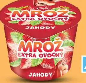 Mrož Extra ovocný mrazený dezert – jahoda