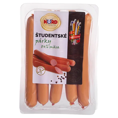 Nord Študentské párky 84 % mäsa