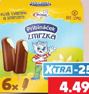 Pribináček Zmrzka mrazený krém