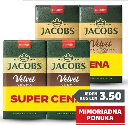 Jacobs mletá káva, rôzne druhy