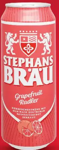 Stephans Bräu grapefruitový radler plechovka