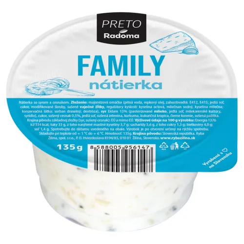 PRETO Radoma Family nátierka