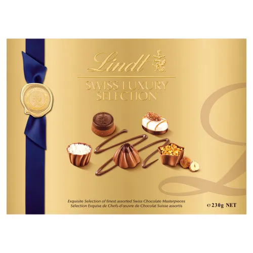 Lindt Swiss Luxury Selection zmes čokoládových bonbónov