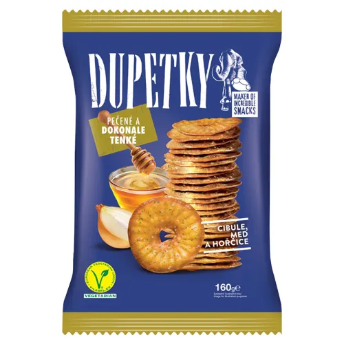 Dupetky Praclíky s príchuťou cibule, med a horčica