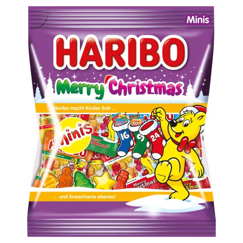 Haribo Merry Christmas Minis želé s ovocnými príchuťami