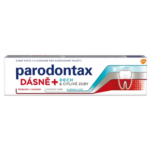 Parodontax Gum + Breath & Sensitivity zubná pasta s fluoridom
