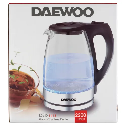 Daewoo Bezdrôtová sklenená rýchlovarná kanvica DEK-1413