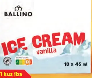 Ballino Severáček mrazený krém, vanilkový