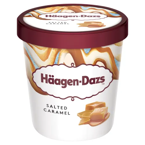 Häagen-Dazs Karamelová zmrzlina smotanová s polevou so slaným maslovým karamelom