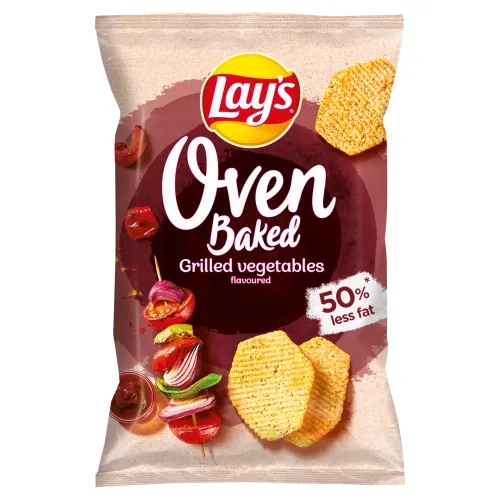 Lay's Oven Baked Pečené zemiakové lupienky tvarované s príchuťou grilovanej zeleniny