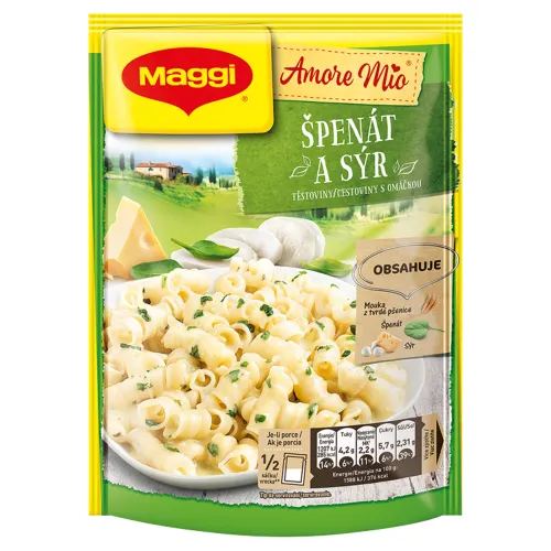 MAGGI Amore Mio Špenát a syr cestoviny s omáčkou vrecko