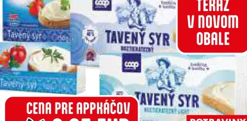Tavený syr roztierateľný, 2 druhy