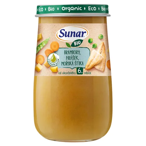 Sunar Bio zemiaky, hrášok, morská štuka, olivový olej
