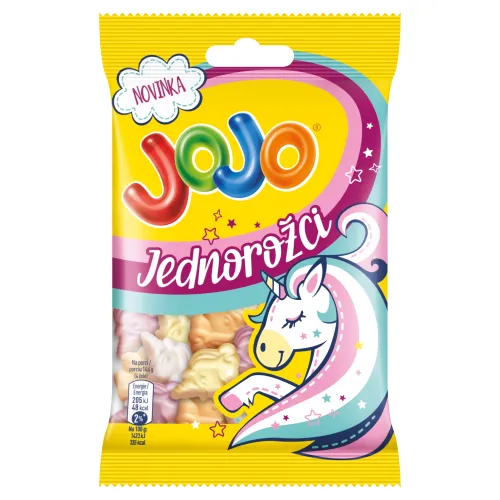 JOJO Jednorožci želé cukríky s ovocnými príchuťami