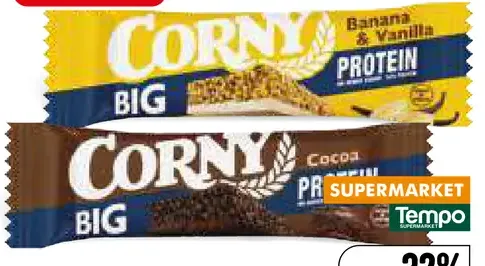 Corny Big proteínová tyčinka – Banana & Vanilla a Cocoa