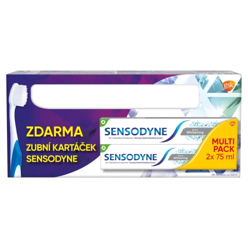 Sensodyne Extra Whitening zubná pasta 2 x
