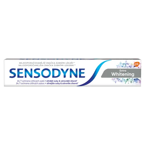 Sensodyne Extra Whitening zubná pasta s fluoridom