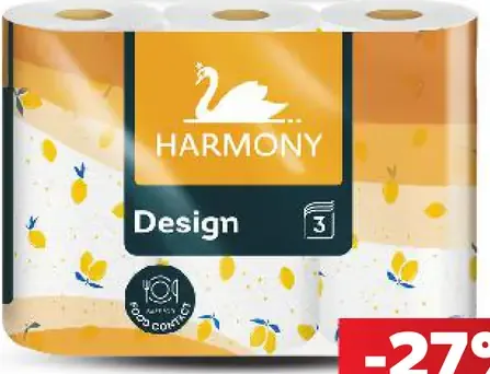 Harmony kuchynské utierky, 3-vrstvové, 3 kusy