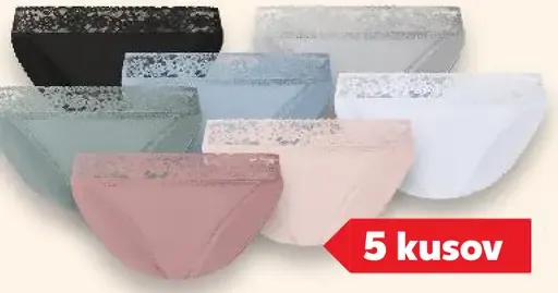 Esmara dámske nohavičky s čipkou, rôzne materiálové zloženie