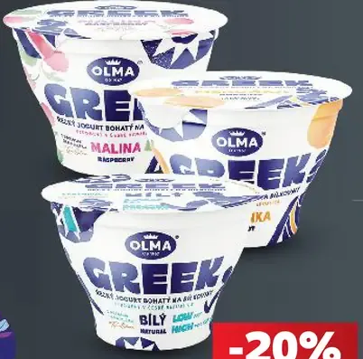 Olma grécky jogurt, rôzne druhy