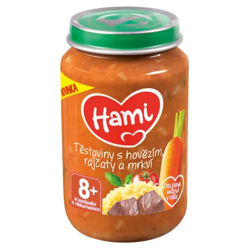 Hami Cestoviny s hovädzím, paradajkami a mrkvou