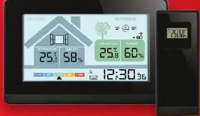 LIVARNO bezdrôtová meteostanica s ukazovateľom potreby vetrania, teploty a vlhkosti