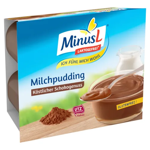 MinusČokoládový mliečny puding bezlaktózový 4 x(500 g)