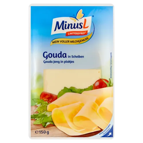 MinusZrejúci plnotučný polotvrdý syr gouda plátky