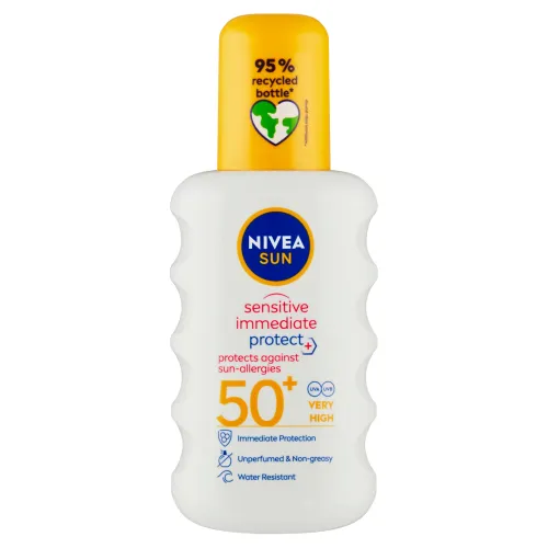 Nivea Sun Sensitive sprej na opaľovanie OF 50+