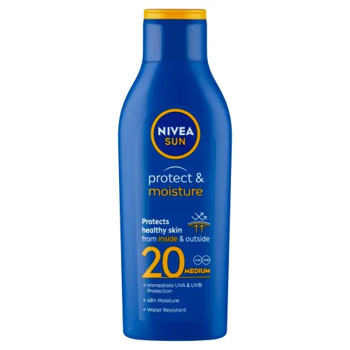 Nivea Sun Protect & Moisture hydratačné mlieko na opaľovanie OF