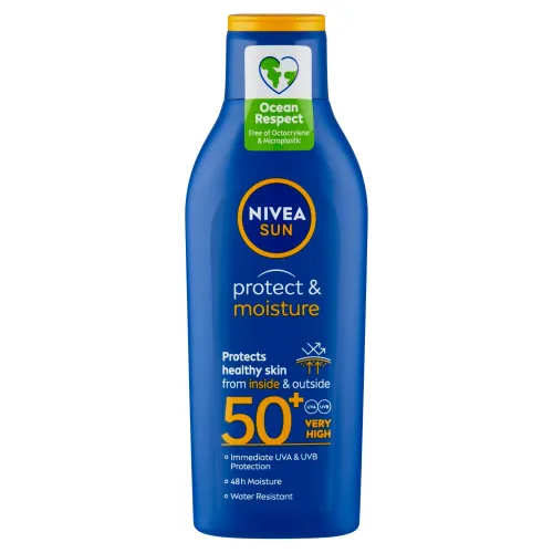 Nivea Sun Protect & Moisture hydratačné mlieko na opaľovanie OF 50+