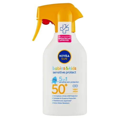 Nivea Sun Sensitive Protect detský sprej na opaľovanie OF 50+
