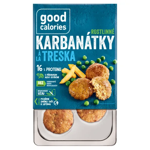 Good Calories Rastlinné fašírky s príchuťou tresky