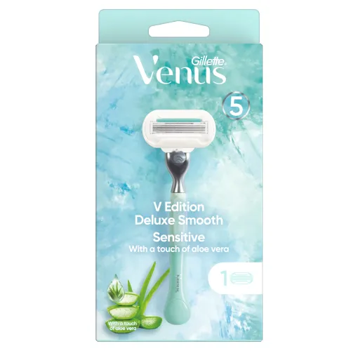 Gillette Venus Deluxe Smooth Sensitive Holiaci Strojček – 1 Čepieľka