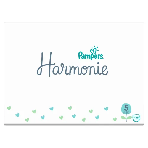 Pampers Harmonie, Veľkosť 5, 132 Plienky, 11kg-