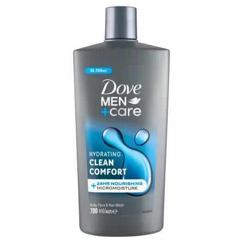 Dove Men+Care Clean Comfort sprchovací gél na telo, tvár a vlasy
