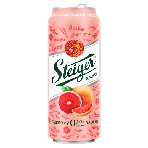 Steiger Radler 0,0% ružový grep