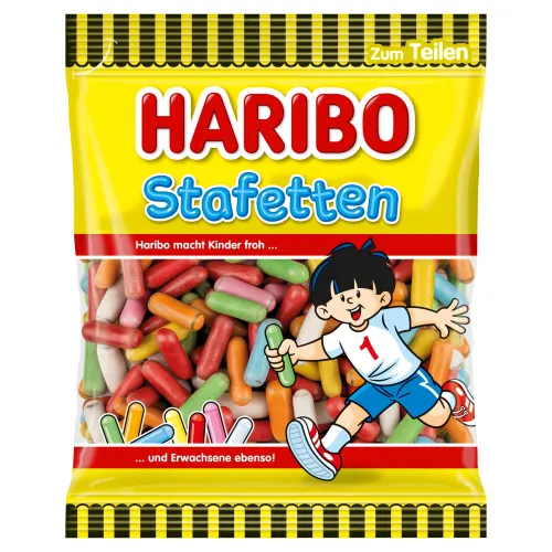 Haribo Stafetten cukríky zo sladkého drievka v dražé
