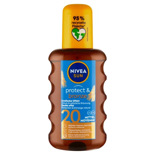 Nivea Sun Protect & Bronze olej na opaľovanie v spreji podporujúci zhnednutie OF